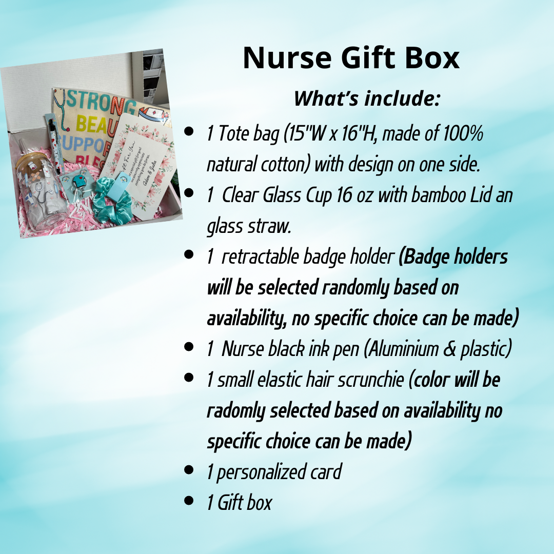 Coffret cadeau pour infirmière ou nouvelle diplômée, panier remerciement infirmière, cadeau étudiante infirmière