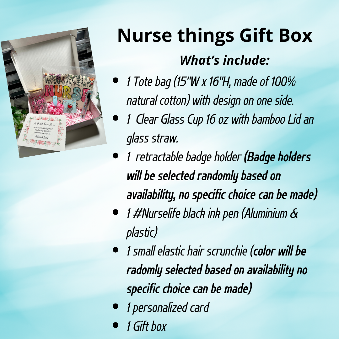 Coffret cadeau pour infirmière ou nouvelle diplômée, panier remerciement infirmière, cadeau étudiante infirmière