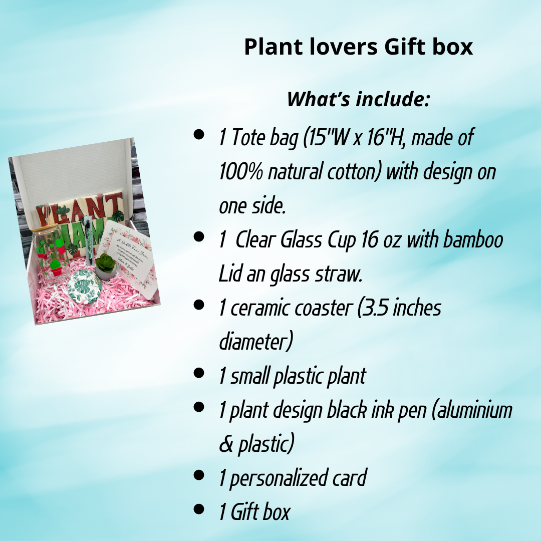 Boîte cadeau pour amoureux des plantes, coffret cadeau pour les fêtes, pour meilleure amie, professeur