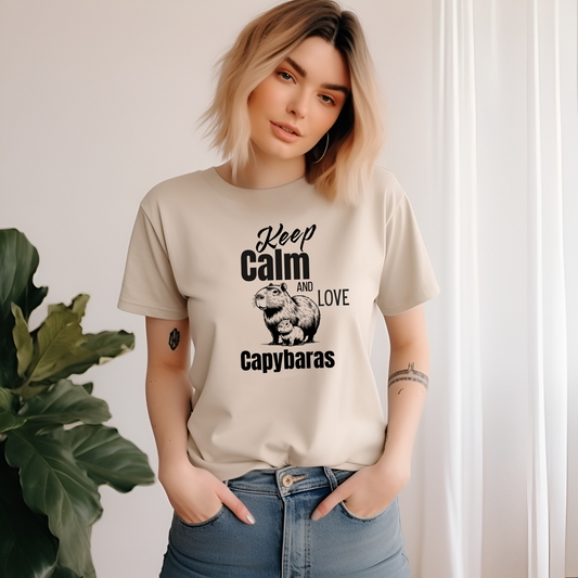 Mignons T-shirt Capybaras, cadeau pour amoureux des capybaras