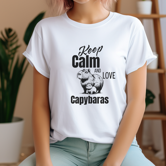 Mignons T-shirt Capybaras, cadeau pour amoureux des capybaras