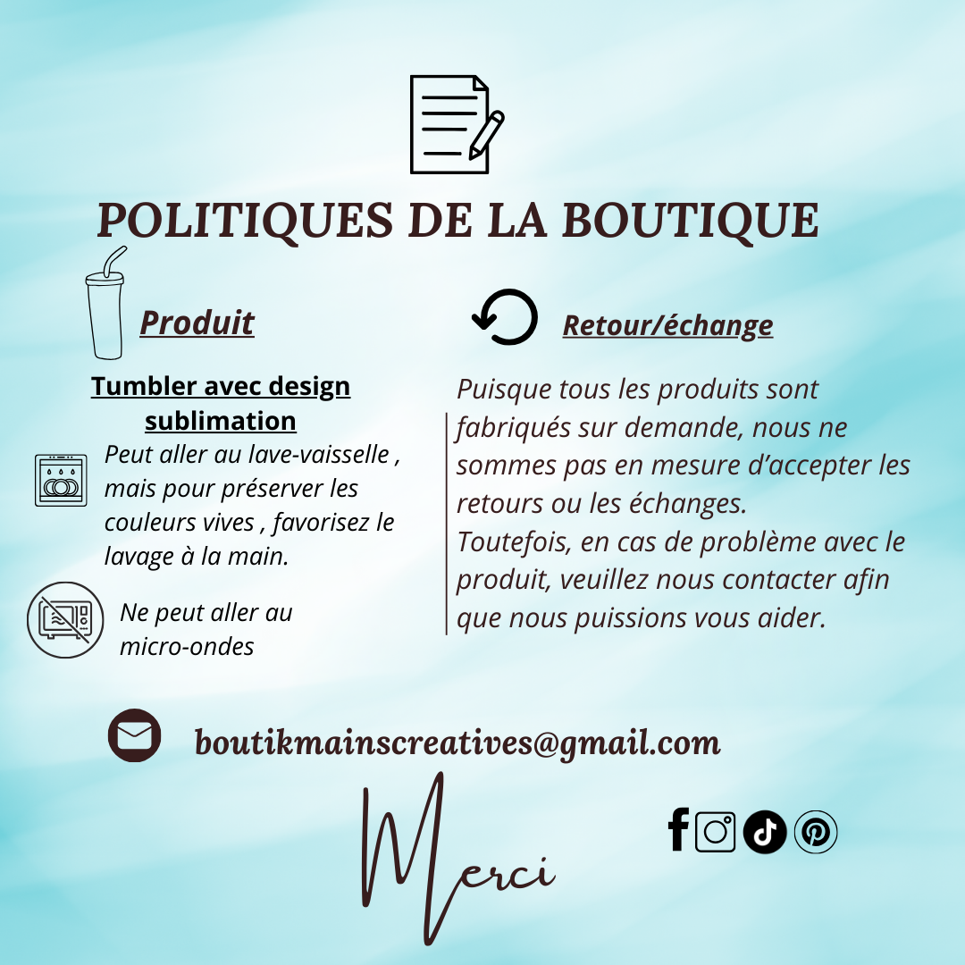 Tumbler St-Valentin avec mignonne vache Highland