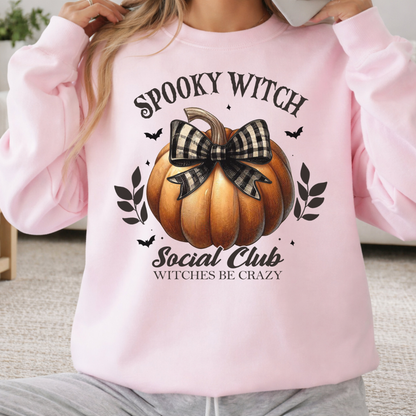 Chandail Coquette Citrouille Halloween | Sweatshirt Spooky Social Club