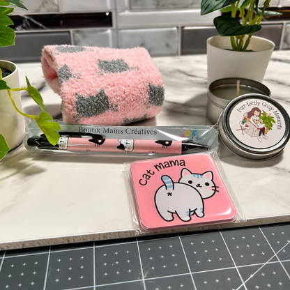 Coffret cadeau pour amoureux des chats, cadeau thème chat, cat mom gift box,