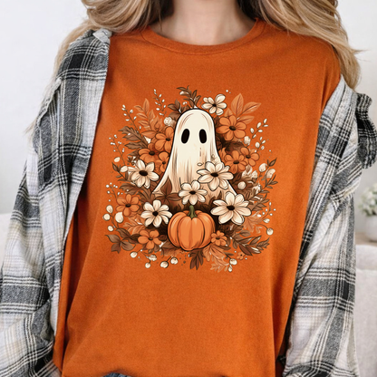Fall Ghost Halloween T-Shirt