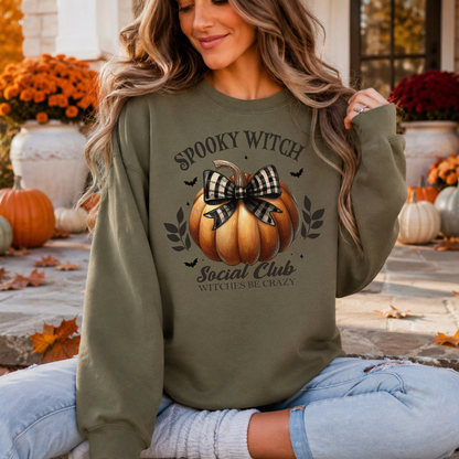 Chandail Coquette Citrouille Halloween | Sweatshirt Spooky Social Club