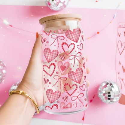 Verre à café glacé coeurs de St-Valentin, Cadeau sous le thème St-Valentin