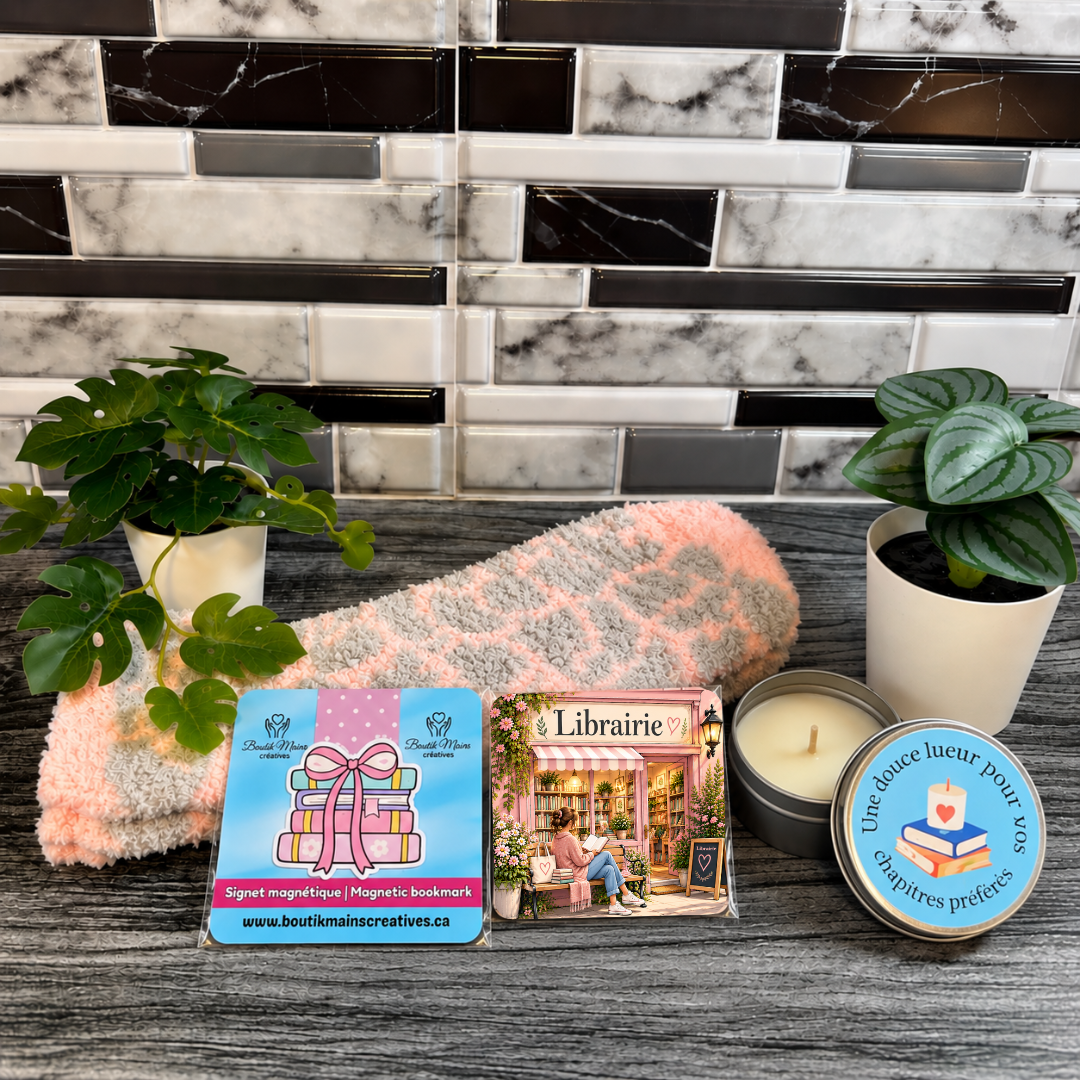 Boîte-cadeau pour amoureux des livres | Coffret lecture et détente
