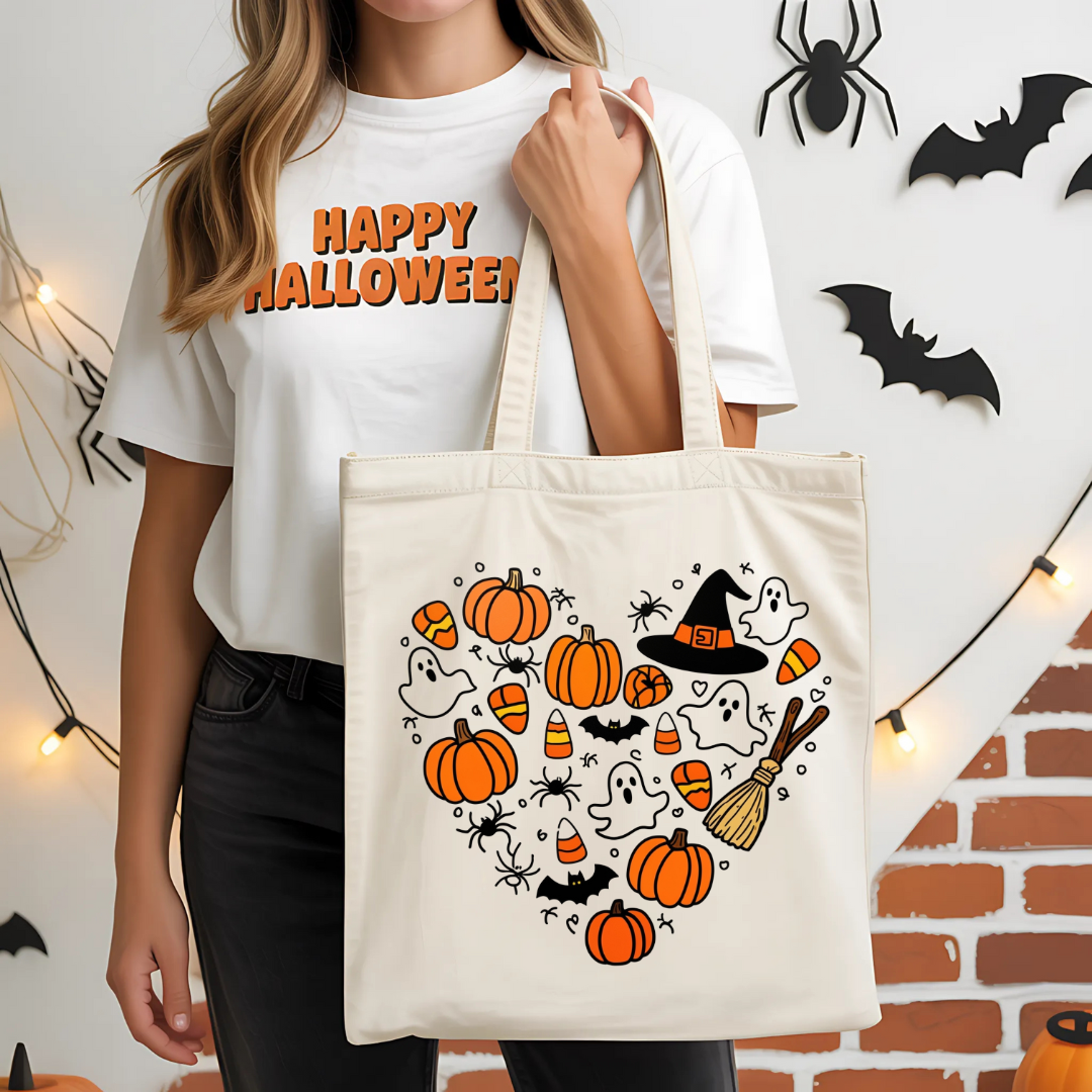Halloween Tote Bag, Halloween Treat Bag