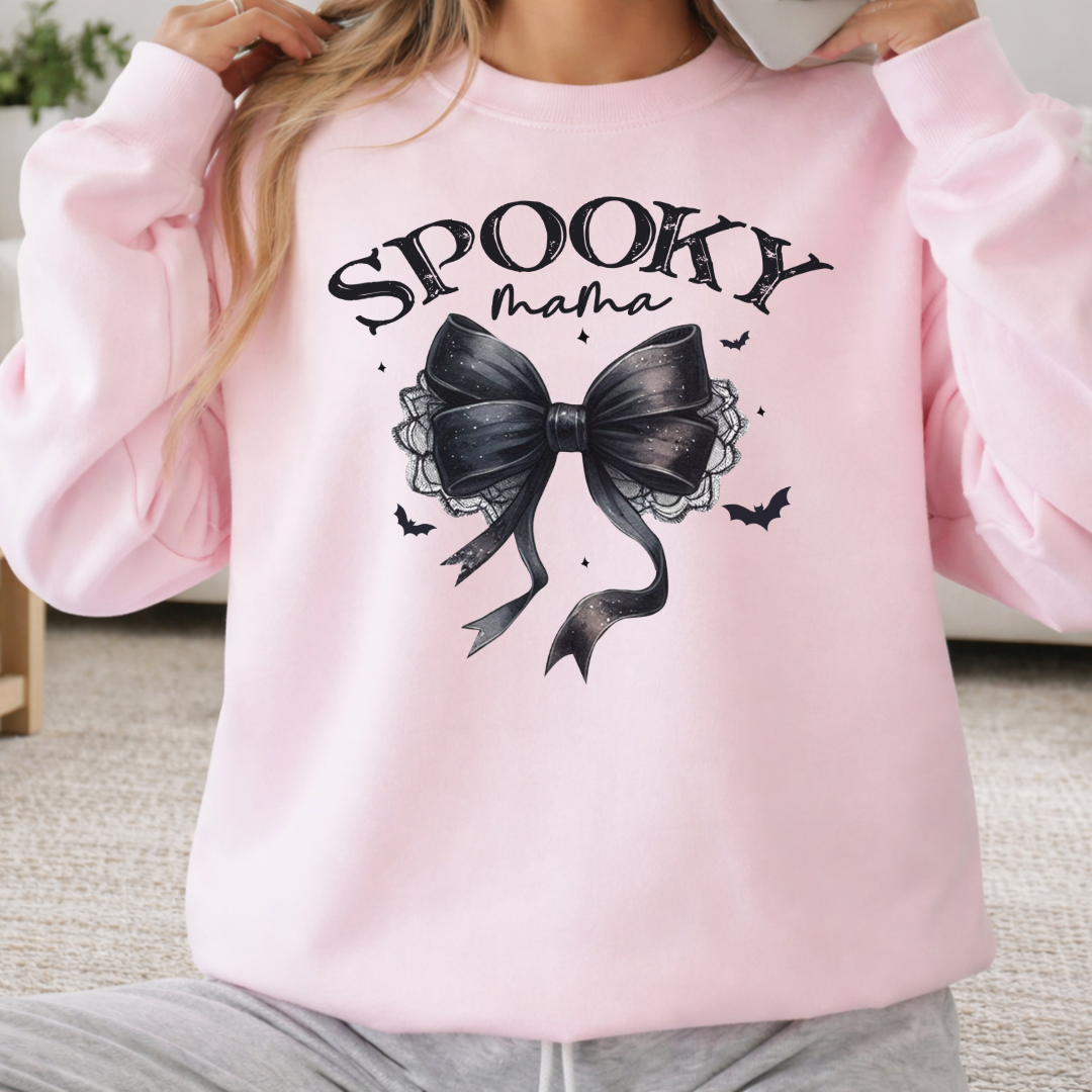 Sweatshirt ''Spooky Mama ''| T-shirt Halloween Coquette Noir