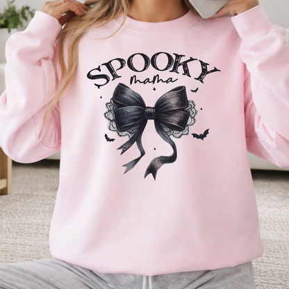 Sweatshirt ''Spooky Mama ''| T-shirt Halloween Coquette Noir