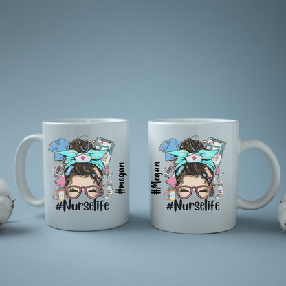 Tasse à café personnalisable pour infirmièreCadeau nouvelle diplômée, Tasse retraitée infirmière, Cadeau pour amie infirmière