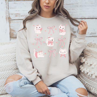 Sweatshirt chats coquettes,Cadeau pour amoureux des chats