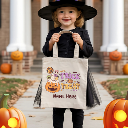  Trick or Treat halloween Tote Bag Customizable