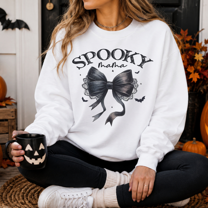 Sweatshirt ''Spooky Mama ''| T-shirt Halloween Coquette Noir