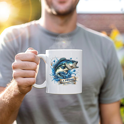 Tasse à café pour amoureux de la pêche, Cadeau pour pêcheur