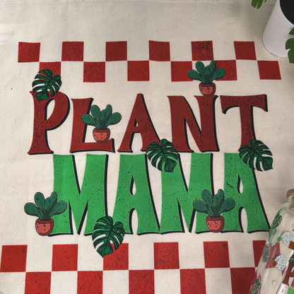 Plant Lover Tote Bag and Libbey Glass cup Set, Gift for Plant Mom