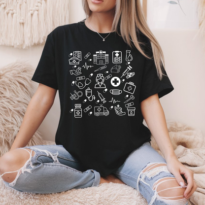 T-shirt pour travailleur de la santé, Chandail pour infirmière, Cadeau personnel médical