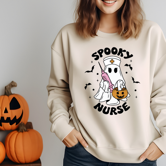 Halloween Nurse Ghost Sweater