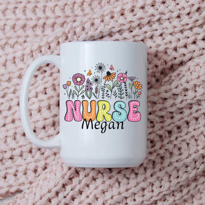 Tasse à café personnalisable pour infirmièreCadeau nouvelle diplômée, Tasse retraitée infirmière, Cadeau pour amie infirmière