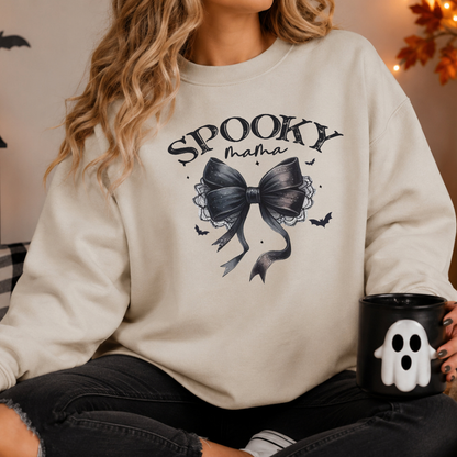 Sweatshirt ''Spooky Mama ''| T-shirt Halloween Coquette Noir