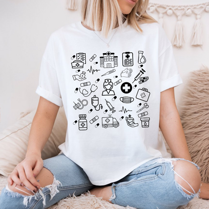 T-shirt pour travailleur de la santé, Chandail pour infirmière, Cadeau personnel médical
