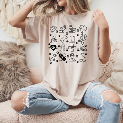 T-shirt pour travailleur en santé animale, Cadeau pour diplômé vétérinaire