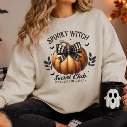 Chandail Coquette Citrouille Halloween | Sweatshirt Spooky Social Club