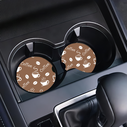 Sous-verres pour auto jolies tasses à  café, Cadeau pour amateur de café