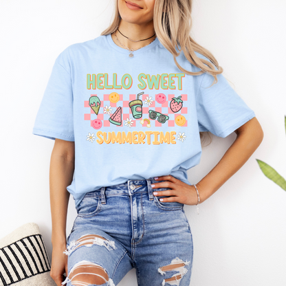 T-shirt d'été rétro plage,vacances, summer vibes