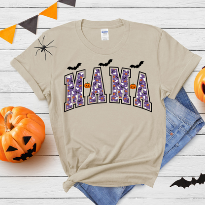 Retro Halloween Mama T-shirt