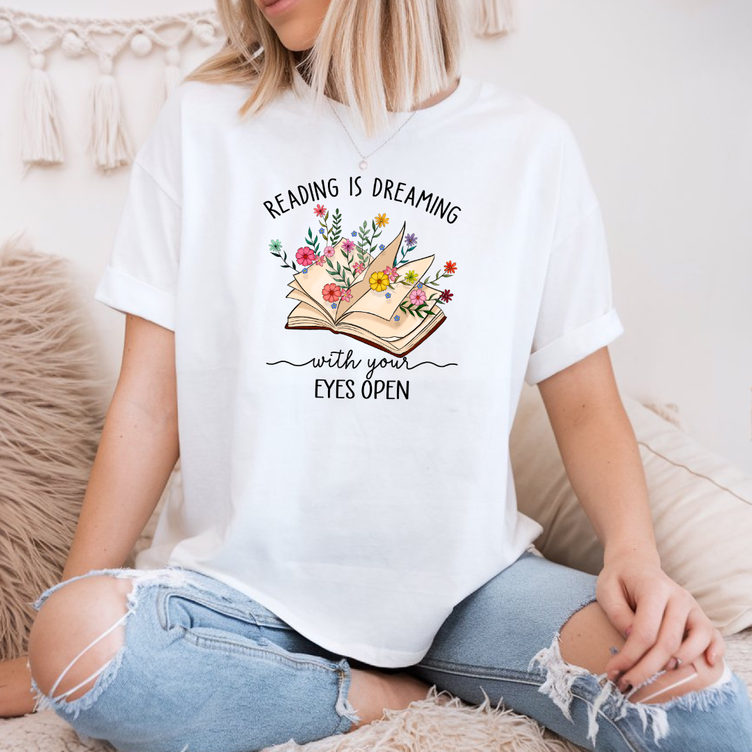Reading t-shirt, Book's lover Tee, Book T-shirt