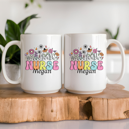 Tasse à café personnalisable pour infirmièreCadeau nouvelle diplômée, Tasse retraitée infirmière, Cadeau pour amie infirmière