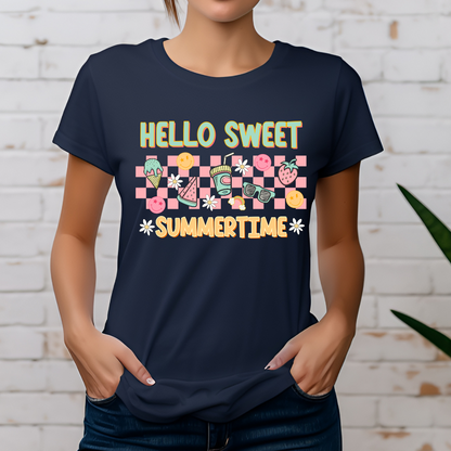 T-shirt d'été rétro plage,vacances, summer vibes