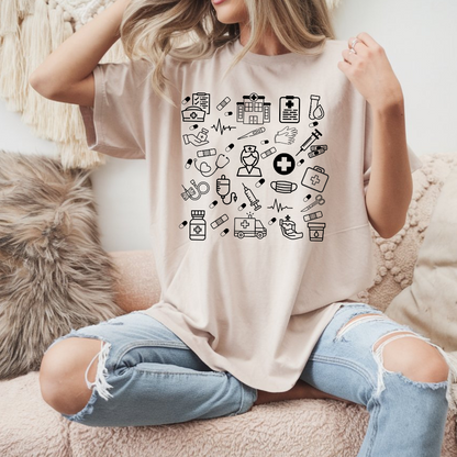 T-shirt pour travailleur de la santé, Chandail pour infirmière, Cadeau personnel médical
