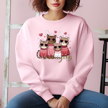 Chandail St-Valentin pour amoureux des chats, Cadeau pour amoureux des chats