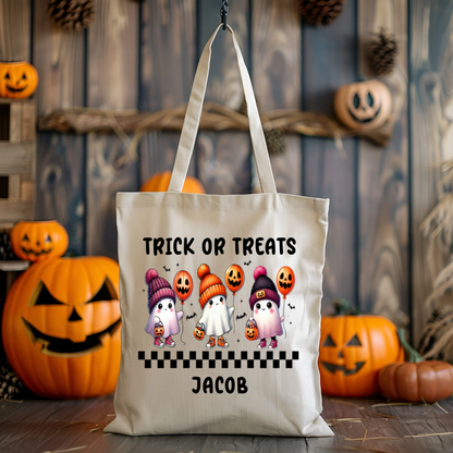 Sac Fourre-Tout Fantômes d'halloween personnalisable