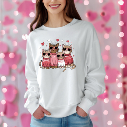 Chandail St-Valentin pour amoureux des chats, Cadeau pour amoureux des chats