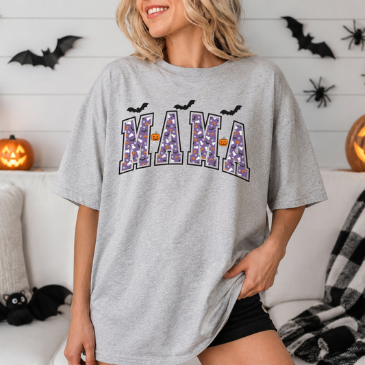 Retro Halloween Mama T-shirt