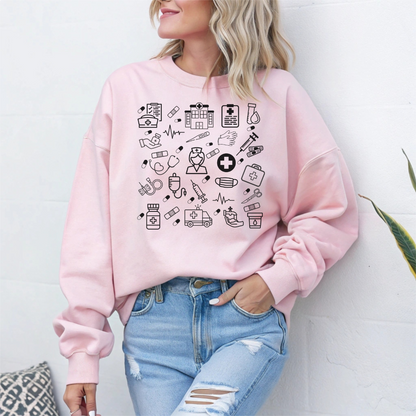 Chandail travailleur de la santé, Sweat-shirt Nurse Life - cadeau pour les infirmières