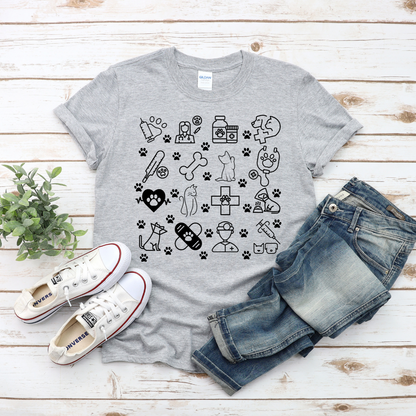 T-shirt pour travailleur en santé animale, Cadeau pour diplômé vétérinaire