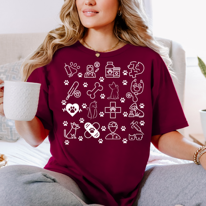 T-shirt pour travailleur en santé animale, Cadeau pour diplômé vétérinaire