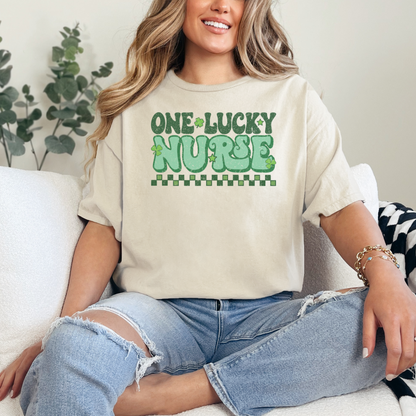 T-shirt Infirmière chanceuse St-Patrick, Jour de la St-Patrick, cadeau pour infirmière