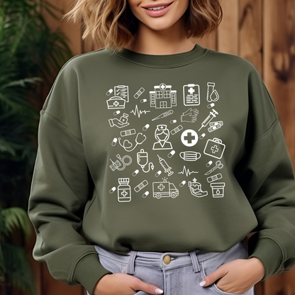Chandail travailleur de la santé, Sweat-shirt Nurse Life - cadeau pour les infirmières