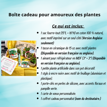Boîte cadeau pour amoureux des plantes | Plant Lover Gift Box