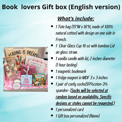 Coffret cadeau lecture et détente | Cadeau pour lectrice