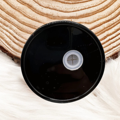 Couvercle en acrylique pour verre 16 oz, couleur noir.