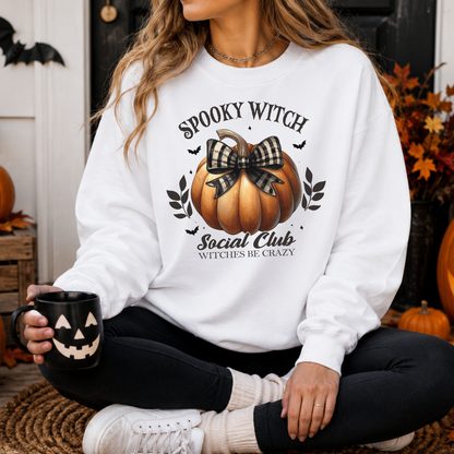 Chandail Coquette Citrouille Halloween | Sweatshirt Spooky Social Club