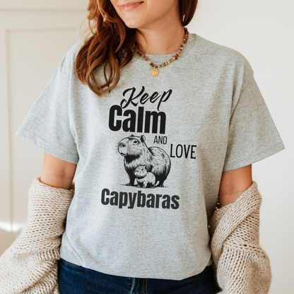 Mignons T-shirt Capybaras, cadeau pour amoureux des capybaras