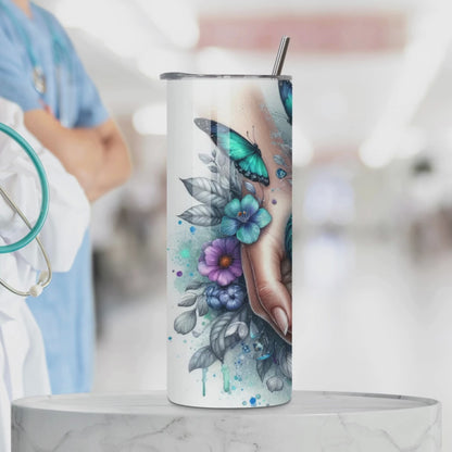 20 oz Skinny Tumbler Nurse,  Perfect Nurse Gift